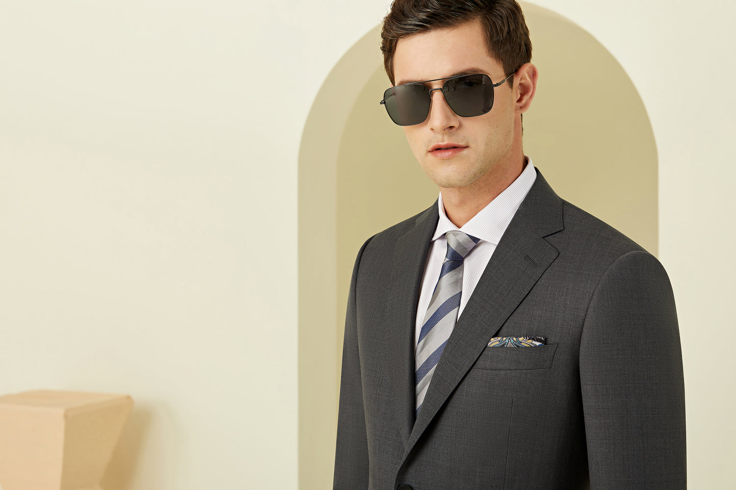 Caledonia Grey Wool Suit