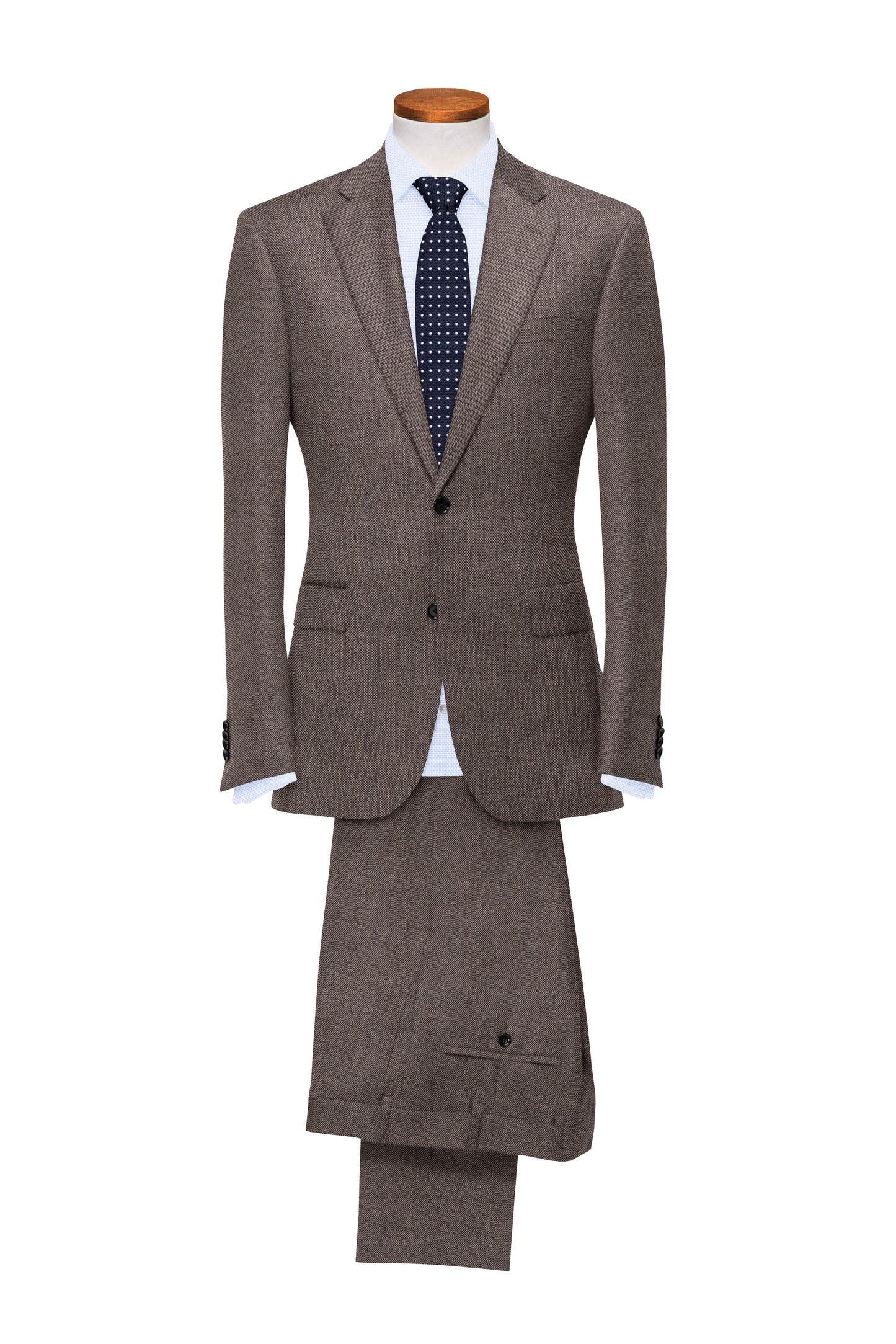 BROWN BARLEYCORN TWEED