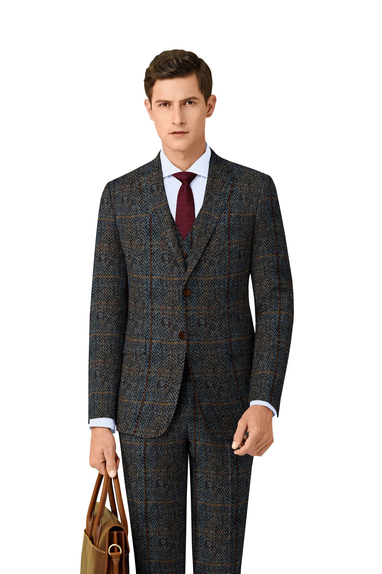 Custom 3 Piece Harris Tweed Suit