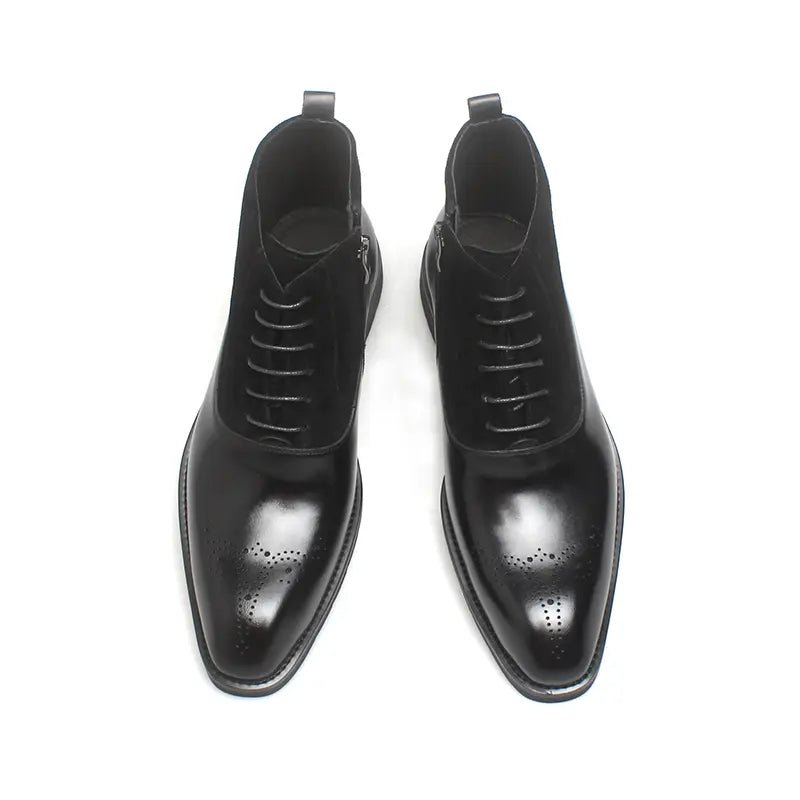 X4-P167 Two-Tone Patchwork Boot