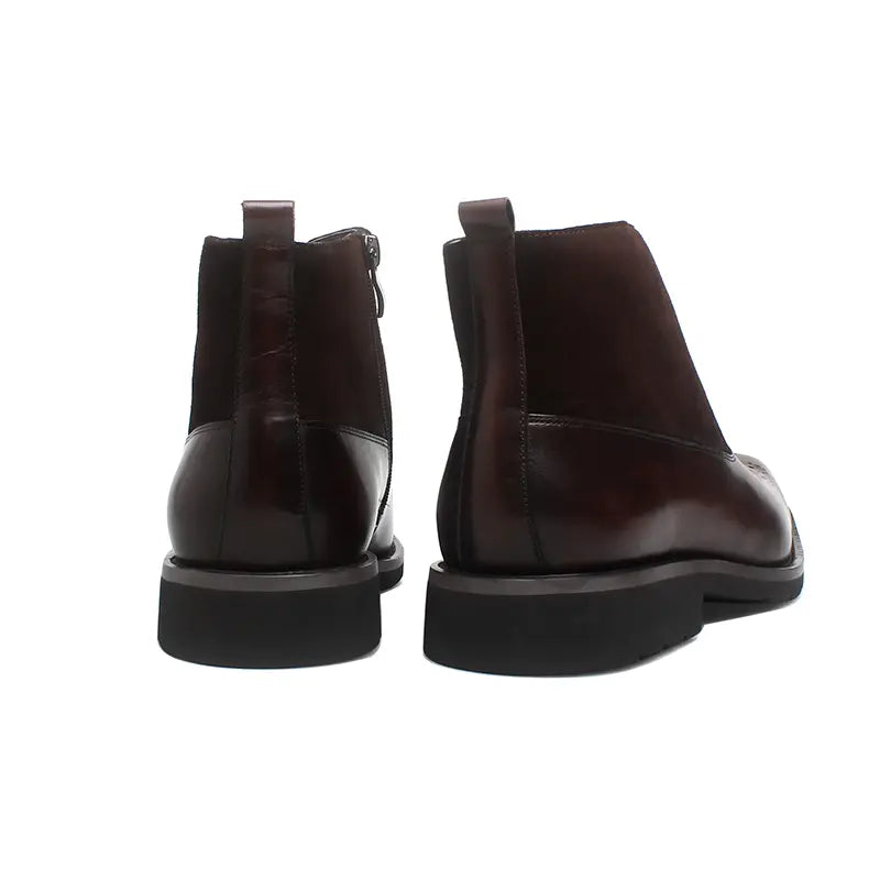 X4-P167 Two-Tone Patchwork Boot