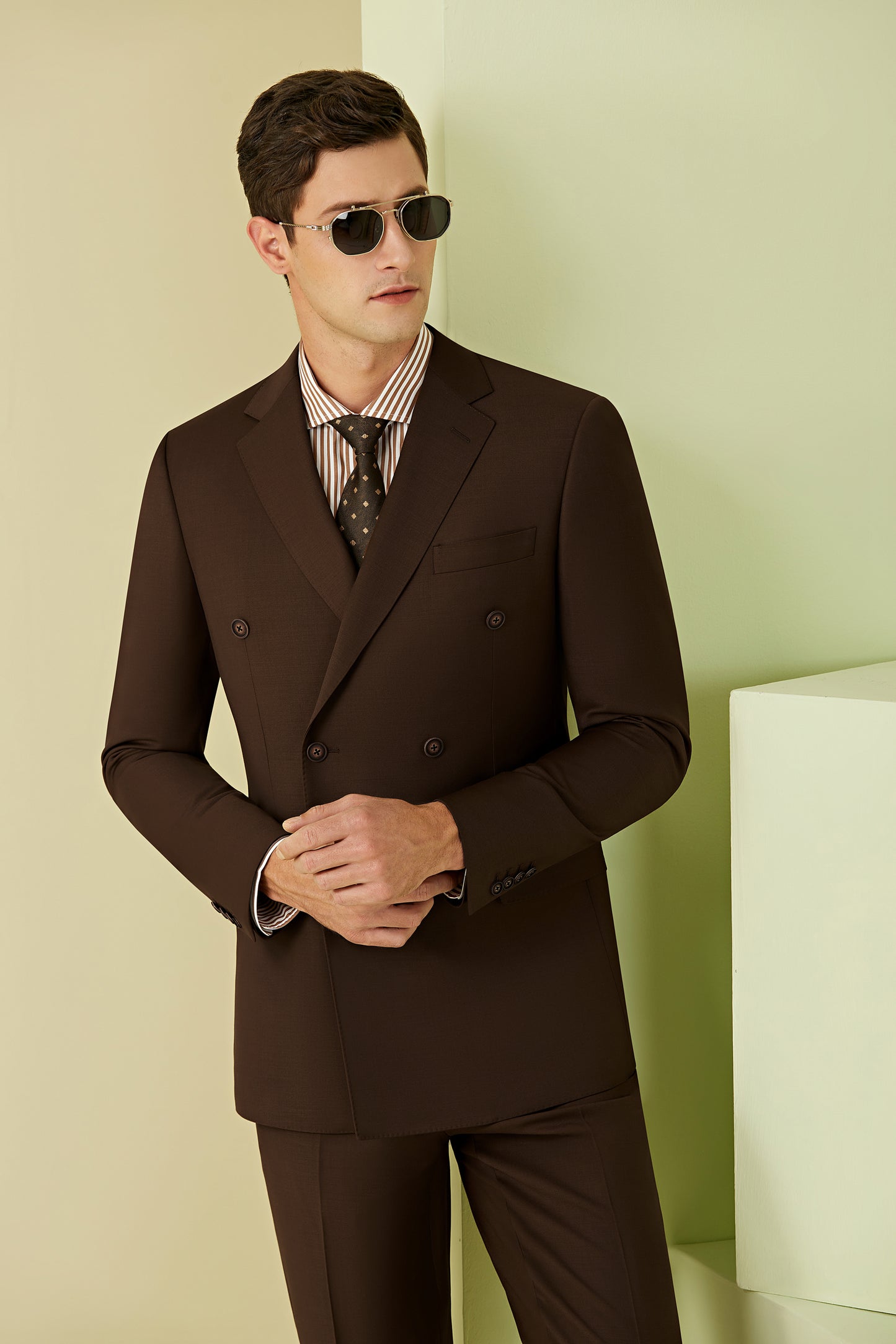 English Country Light Brown Suit