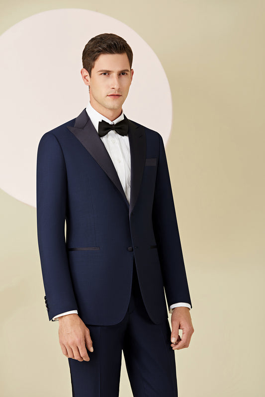 Dark Blue Merino Tuxedo