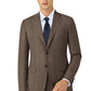DARK BEIGE HERRINGBONE PLAID TWEED